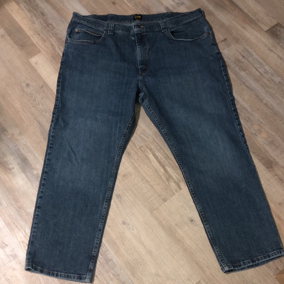 Lee Regular Fit Men Blue Jeans 44x30 - Picture 3 of 6